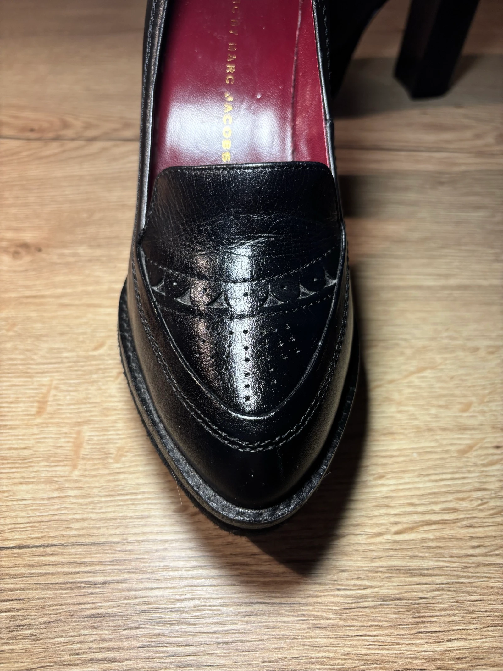 Marc Jacobs Black Leather Platform Heels EU 36 – photo 4
